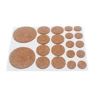 Assorted Cork Pads Self Adhesive 20 Per Sheet 2MM Thick ( 200 sheets )