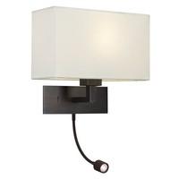 astro 0540 e27 park lane led wall light bulb and shade not included