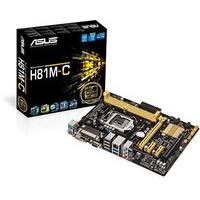Asus H81M-C Motherboard (Socket 1150, Intel H81, DDR3, S-ATA 600, Micro ATX, PCI Express 2.0, VGA, USB 3.0)