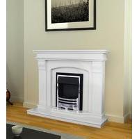 Aspen Polar White Marble Fireplace