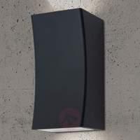 asha led outdoor wall light in anthracite