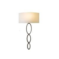Astro 7397 + 4160 Valbonne Wall Light in Bronze With White Shade