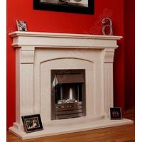 Aspen White Limestone Fireplace Package With Gas Fire