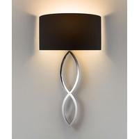 astro 7371 and 4137 caserta modern wall light in chrome with oyster sh ...