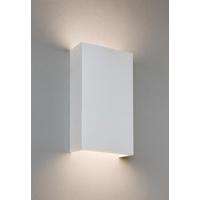 astro 7173 rio 190 minimalist led double wall light in plaster finish