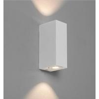Astro 7275 Bloc LED Double Bathroom Wall Light in White Finish