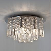 astro 7190 evros 3 light crystal bathroom ceiling light in polished ch ...