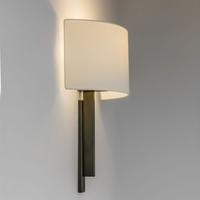 Astro 7253 Tate Modern Bronze Wall Light with White Shade