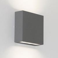 Astro 7204 Elis Twin Outdoor Wall Light in Painted Silver Finish
