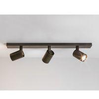 astro ascoli 6147 3 way bronze bar triple ceiling spotlight fitting