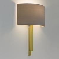 Astro 7255 Tate Modern Matt Brass Wall Light with Oyster Shade