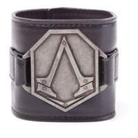 Assassin\'s Creed Syndicate Distressed Metal Brotherhood Crest Small Wristband One Size Dark Grey/silver (wb051339acs)