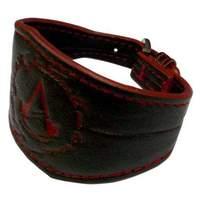 assassins creed unity leather bracelet with embossed classic crest log ...