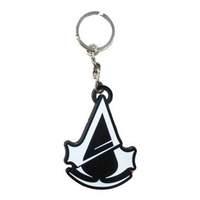 Assassins Creed Unity - Metal Logo (black and White) Keychain