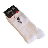 Ashworth Mens Cotton Rich Golf Socks - White