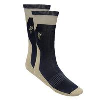 Ashworth Mens Cotton Rich Golf Socks - Cream/Navy