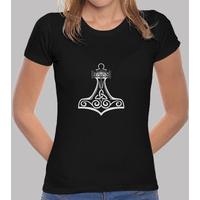 asatru mjolnir girl manga short black