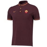 AS Roma League Authentic Polo Dk Brown