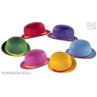 Assorted Colour Felt Bowler Hat