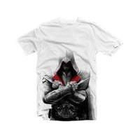 Assassins Creed Ezio Ii Medium T-shirt White (ge1104m)