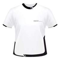 Assassin\'s Creed Men\'s Abstergo Industries Logo Sublimation T-shirt Medium White/black (ge1703m)
