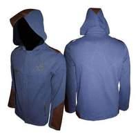 Assassin\'s Creed Unity Denim Finish Medium Premium Lightweight Jacket With Attached Hood Blue (jk178911asc-m)