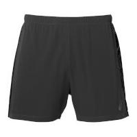 asics mens race 5 inch run shorts dark grey xl