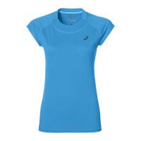 Asics Women\'s Cap Sleeve Run T-Shirt - Diva Blue Heather - XS