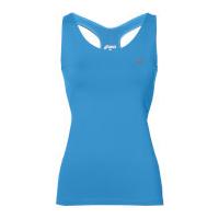 asics womens elite run tank top diva blue m