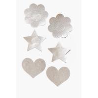 assorted 3 pack nipple covers silver