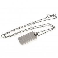 Aston Villa F.C. Engraved Crest Dog Tag &amp;amp; Chain