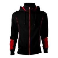 Assassin\'s Creed Rogue Brotherhood Crest Full Length Zip Hoodie With Inset Collar Extra Large Black/red (hd879900asr-xl)