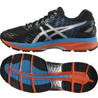 Asics Gel-Nimbus 18 Mens Running Shoes - Black/Silver, 7 UK