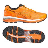 asics gt 2000 5 mens running shoes orangegrey 8 uk