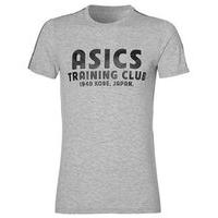 asics training club short sleeve tee mens heather grey