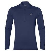 Asics Long Sleeve 1/2 Zip Running Jersey - Mens - Indigo Blue/Heather