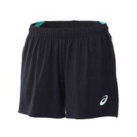 Asics Ladies Essential Solid Short - Black/Turquoise