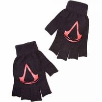 assassins creed unisex red brotherhood crest fingerless gloves