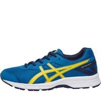 asics junior gel galaxy 9 neutral running shoes thunder bluevibrant ye ...