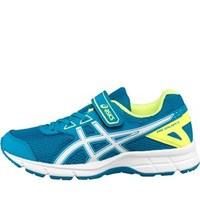 Asics Boys Gel Galaxy 9 Neutral Running Shoes Blue Jewel/White/Safety Yellow