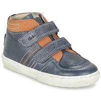 Aster CID boys\'s Children\'s Shoes (High-top Trainers) in blue