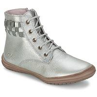 aster slavi girlss childrens mid boots in silver