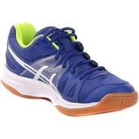 asics gelupcourt gs girlss childrens shoes trainers in white