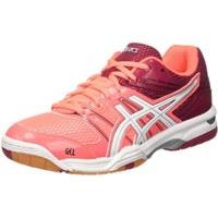 asics gel rocket 7 women flash coralwhitecerise