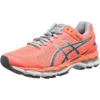 asics gel kayano 22 women flash coralcarbonsilver grey