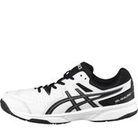 asics mens gel qualifier 2 tennis shoes whiteblacksilver