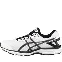 asics mens gel galaxy 9 neutral running shoes whiteblackwhite