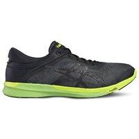 asics fuzex rush running shoes mens carbonblacksafety yellow