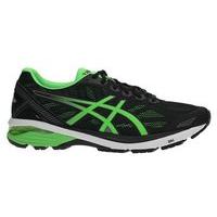 asics gt 1000 5 running shoes mens blackgreen geckocarbon