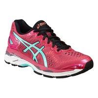 Asics Kayano 23 Running Shoes - Womens - Sport Pink/Aruba Blue/Flash Coral